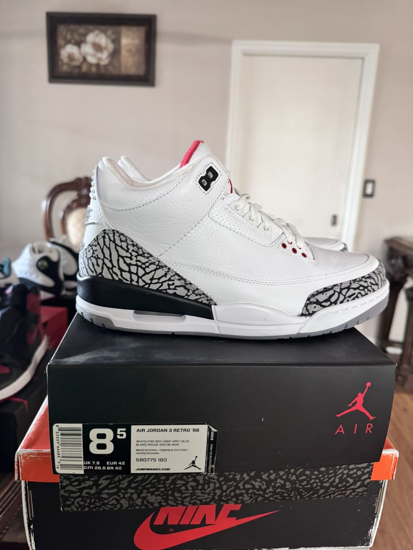 Jordan 3 Og White Cement 88 Dunk Contest 2013 Asking For 500$ Obo