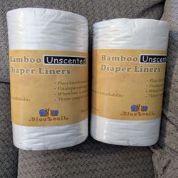 2 Brand New Packs Bamboo Cloth Diaper Liners 