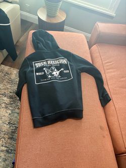 Extra Large True Religion World Tour Zip-Up Hoodie