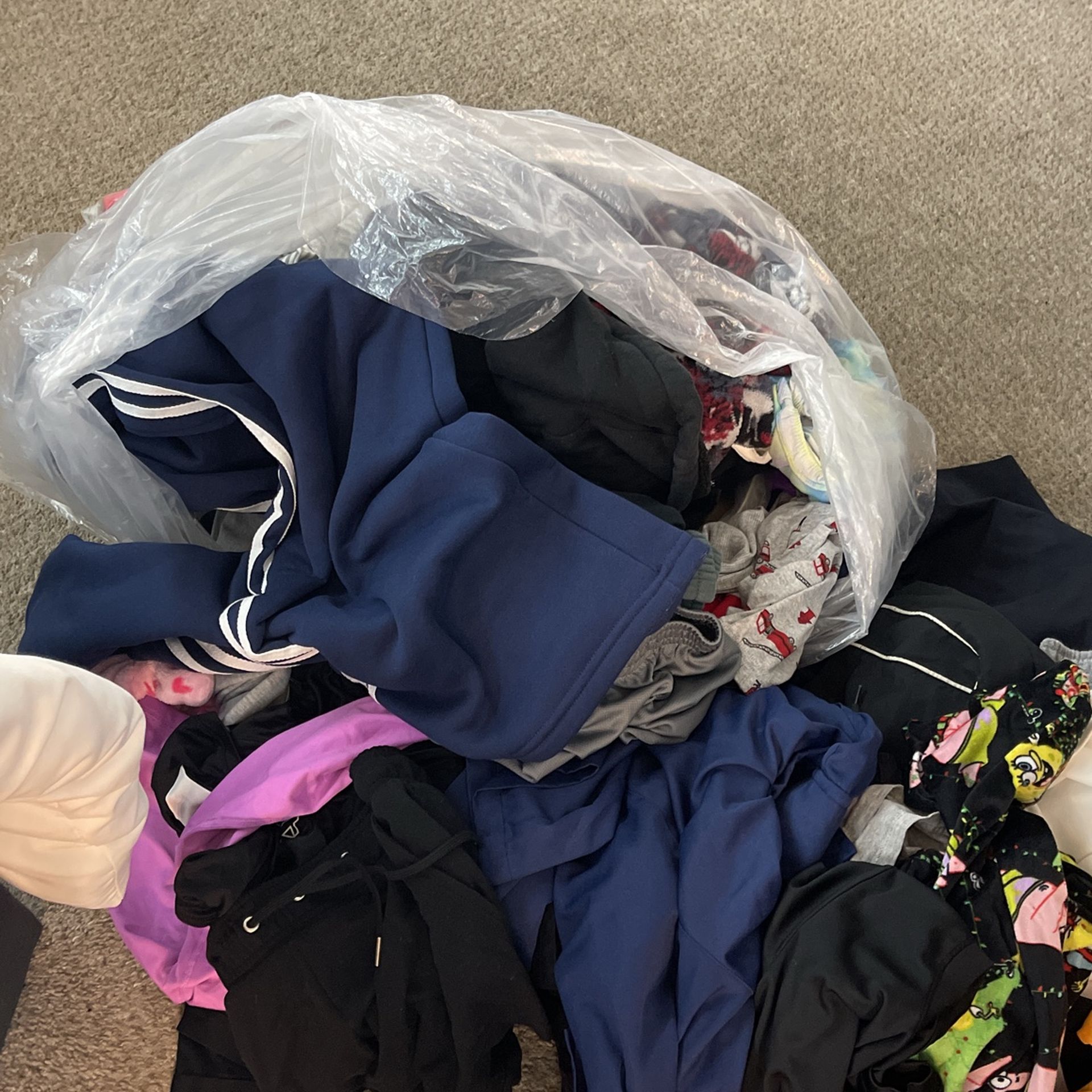 Bundle Of Clothes Women And Girls And Boys