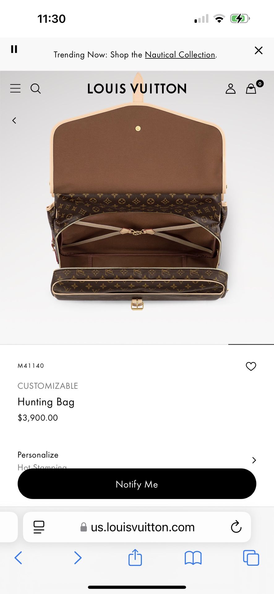 Louis Vuitton Hunter Bag
