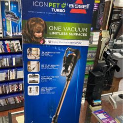 Brand New Icon Pet Bissell Regular Turbo Powered Vacuum 
