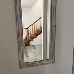 Beautiful Shabby Chick Wood Frame Mirror