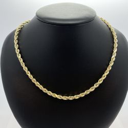 New 10k Gold Rope Chain 
