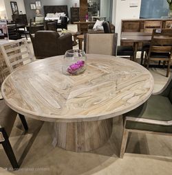 New Solid And Beautiful Natural Wood 5 Pc Dining Collection! 