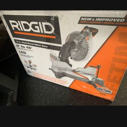 Rigid 12" Miter Saw With Adjusting Laser