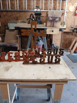 Jesus name and crosses
