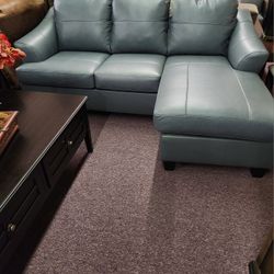 2 Pc Leather Sectional On Clearance 