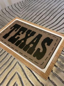 TEXAS Wooden Postcard 