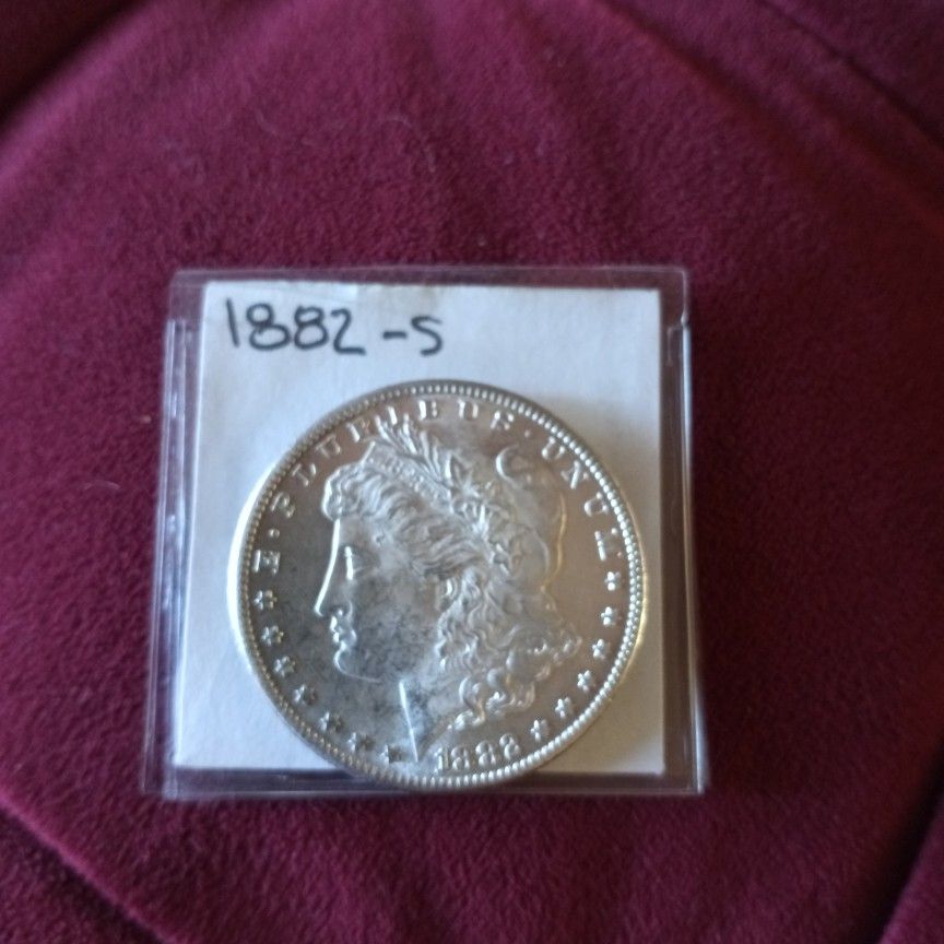Silver Dollar , Morgan " S" Mint Mark 