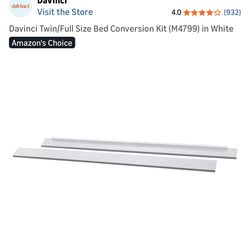 FREE Davinci Twin/Full Size Bed Conversion Kit (M4799) in White