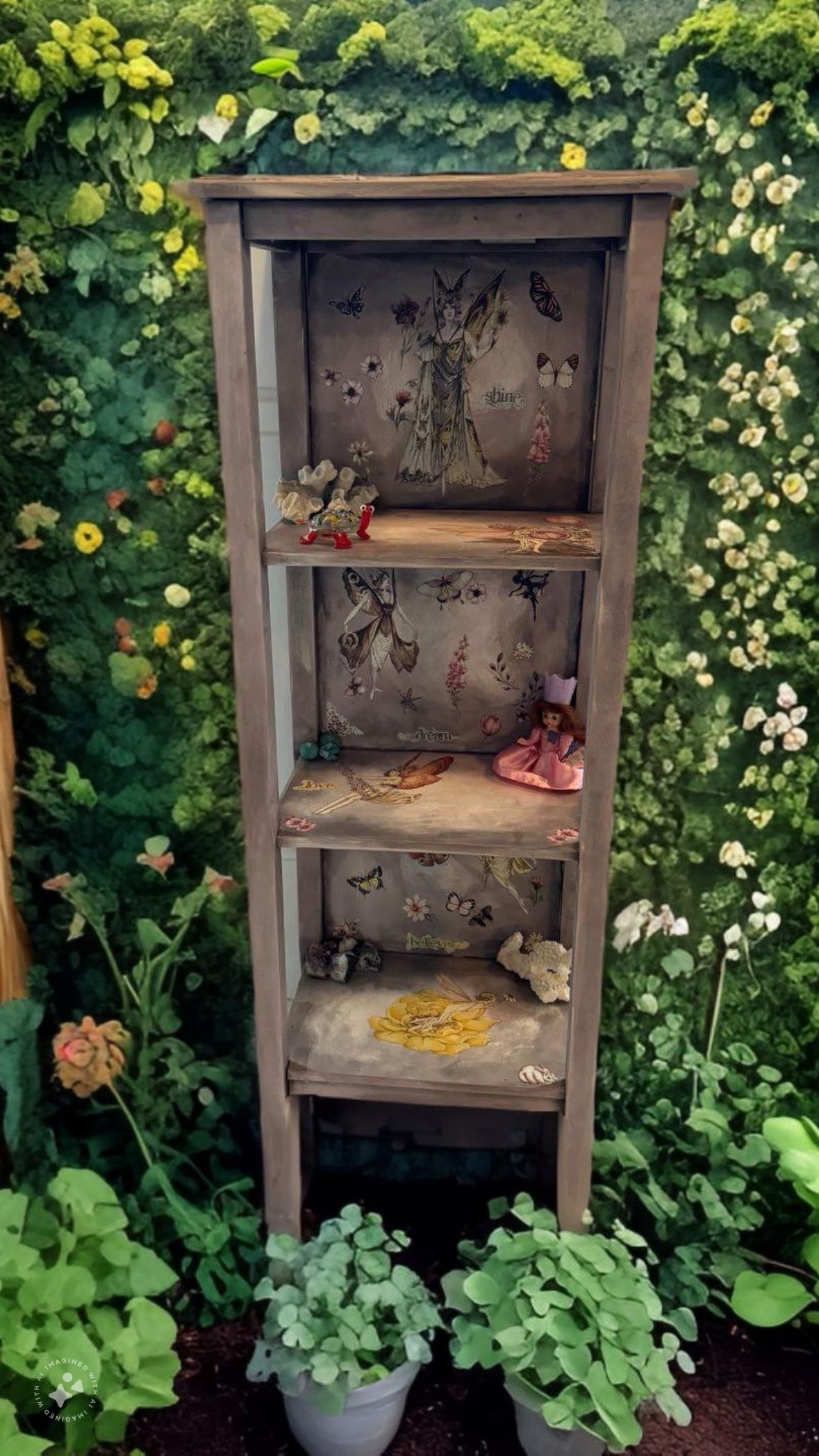Custom painted Decorative Multi Purpose Display Shelf Stand
