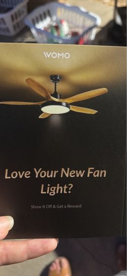WOMO Ceiling Fan with Light