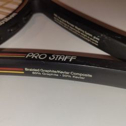 Wilson  Prostaff Mid Size 85 Classic Tennis Racket St. Vincent Graphite Kevlar 4-1/2