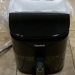 New - Tastee Air Fryer, 8-in-1 Compact 5.5QT, 450°F Digital Airfryer Dehydrator with Dual-sensor Smart Probe, 24 Presets One-touch Cooking, 