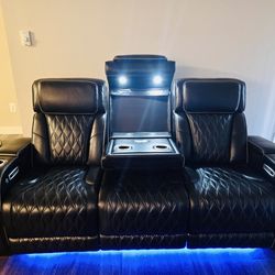 Boyington Dual Power Leather Reclining Sofa