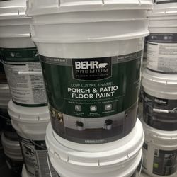 BEHR 5 gal. PFC-63 Slate Gray Low-Lustre Enamel Interior/Exterior Porch and Patio Floor Paint