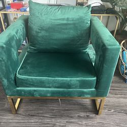 Green Accent Armchair