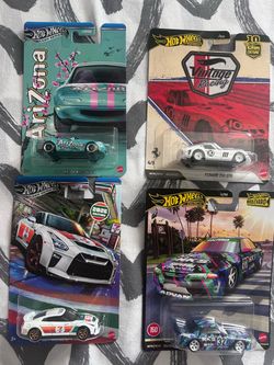 Hot Wheels Premium Die-Cast Cars Lot of 4