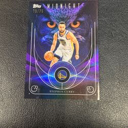 2025-26 Topps Midnight Stephen Curry Night Owls SSP/75