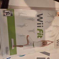 Nintendo wii with original box and wii fit