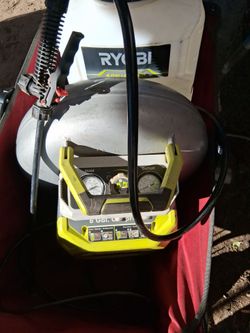 Ryobi, 6 gallon  compressor,  150 psi 2.6 s.c.f.m. @90 psi, maintenance  free pump.