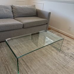 Glass Waterfall Coffee Table 