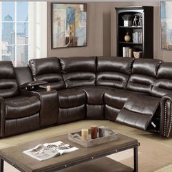 Sectional Recliner Sofa Set 