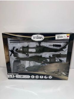 Testors 650026 UH 60 Black Hawk 17 Piece Skill 1 Unassembled Model Kit NEW 2013