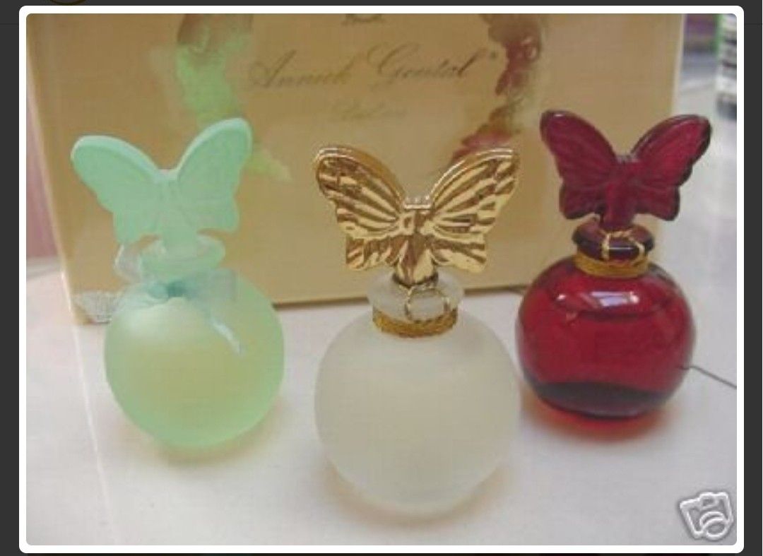 ANNICK GOUTAL 3 Butterfly Pure Parfum Set .Extremely Rare VINTAGE SET .
