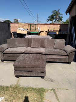 Couch and ottoman