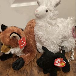 New Realistic Animals Plush Assorted Aurora TY Olly & Me w/ Tags Toys Fox Dog