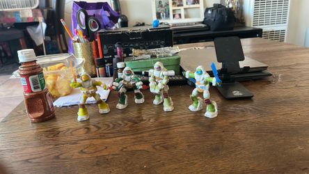 Teenage mutant ninja turtle toys from McDonalds 2012 version all the way to 2016