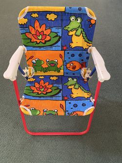 4 New Portable Kids Chair - Frogs, Fish & Crocodile s