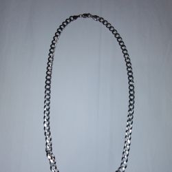 14 K Solid  Gold Cuban Chain Necklace 