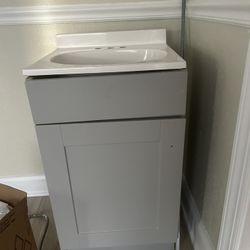 Blue/Grey Bathroom Sink 