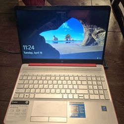 HP 2020 15.6" HD LED Display Laptop, Intel Pentium Gold 6405U Processor, 4GB DDR4 RAM, 128GB SSD, HDMI, Webcam, WI-FI, Windows 10 S, Scarlet Red