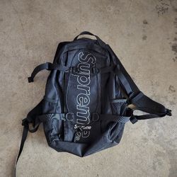 Supreme Black Book Bag