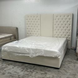 King Size Platform Bed Frame With Storage Drawers