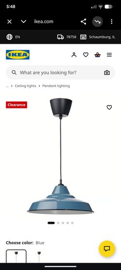 Ikea hanging light fixture