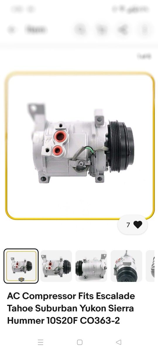 CHEVY AIR COMPRESSOR