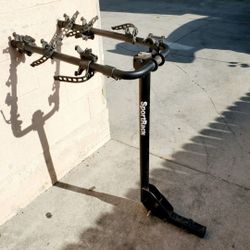 3-Bicycle Hitch Mounted Bike Rack Carrier
