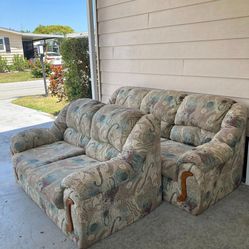 Couch Set In Great Condition No Rips Or Stain 