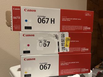 Canon 067 Cyan, Yellow &.MagentaToner
