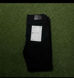 Black purple jeans