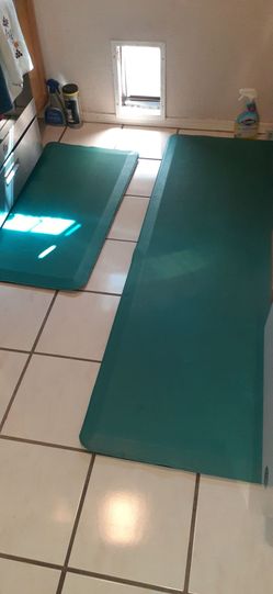 Very THICK big long 70x2ft and 30x20 set 2 firm $20 anti fatigue mats