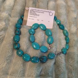 Authentic Turquoise Necklace & Bracelet