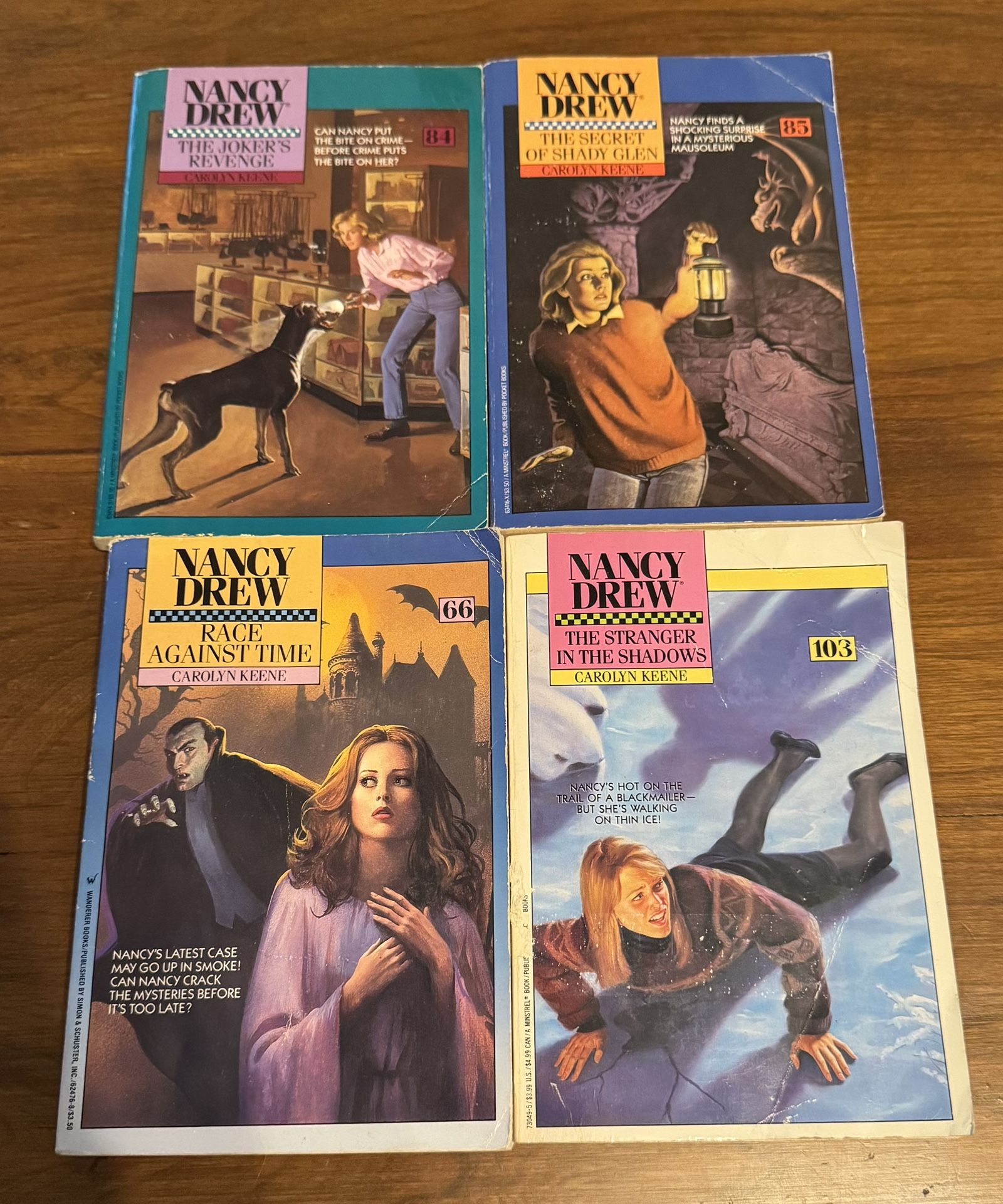 Lot Of 4 Nancy Drew Paperbacks 66,84,85,103