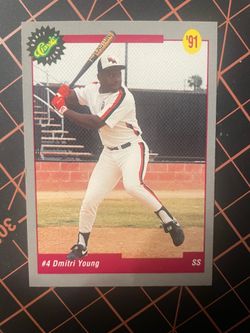 1991 Classic Draft Picks Dmitri Young # 4 Baseball Card