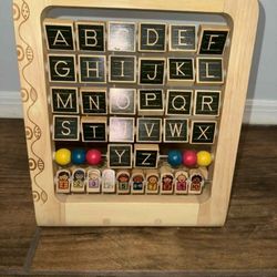 B. Toys AB3's Wooden Abacus Stand with alphabets and numbers